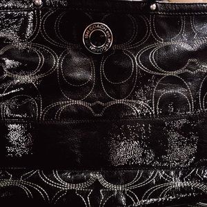 Black Patent Leather Coach N 1259-F19198